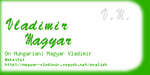 vladimir magyar business card